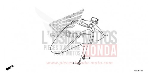 FRONT FENDER SH150ADSE de 2014